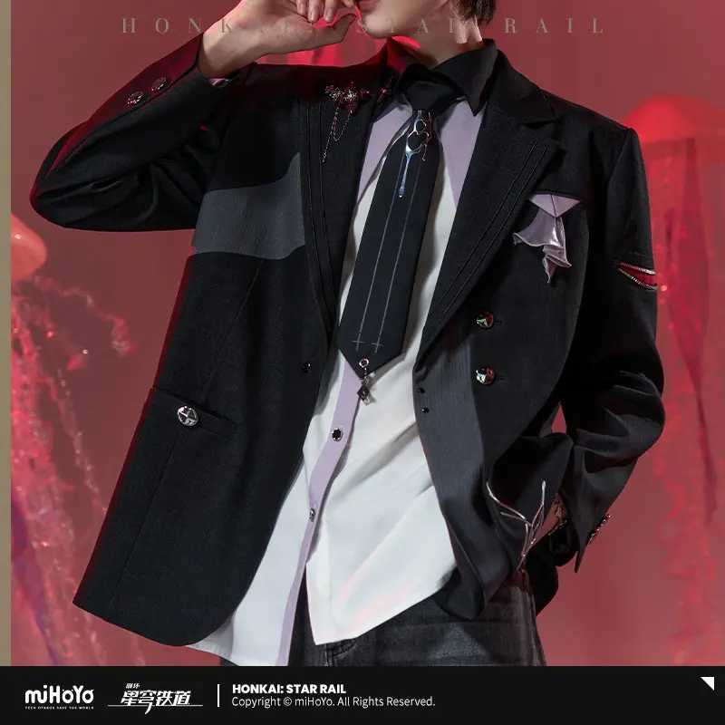 

Original MiHoYo Evernight Jacket Honkai Star Rail Doujin Leisure Overcoat Top Couple's Suit Cosplay Costume Halloween Gift