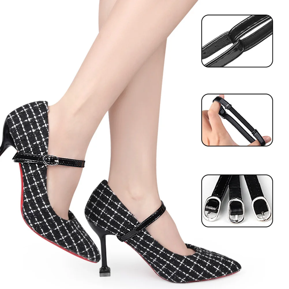 3 أزواج قابل للتعديل الاستخدام اليومي كعب الأشرطة تحديد مشبك حزام الحذاء الإناث عالية الكعب العصابات ملحق أحذية الأشرطة للكعب #1