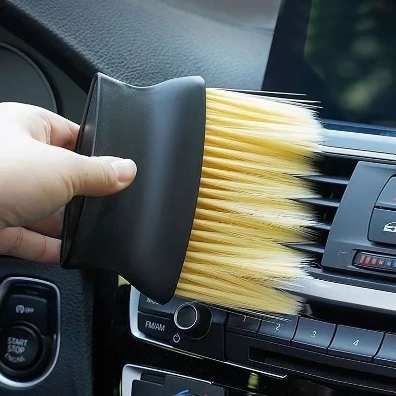 

Car Interior Sweeping Dust Soft Brush Car Wash Tool Car Interior Gap Dust Brushes Air Outlet Household Cleaning Nylon Wool Brush