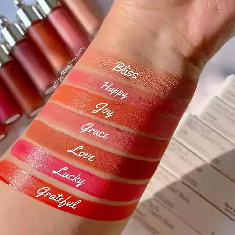 حار بيع بدلة الجمال النادرة مشرقة أحمر الشفاه ترطيب تمييز السائل مسحوق أحمر الخدود عرض الوجه كونتور عصا كريم اليد #4