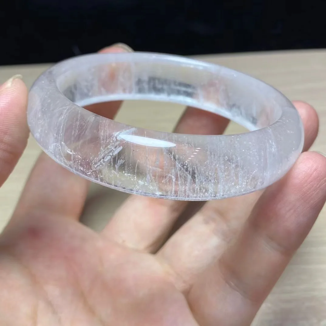 

1 Pc Fengbaowu Natural Rock Quartz Bracelet Bangle Crystal Reiki Healing Stone Fashion Jewelry Gift For Women