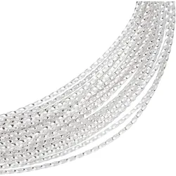 20 Gauge 20Feet Silver Brass Twist Wire, Engraved Twist Brass Wire for Jewelry Beading Craft Work Making Supplies