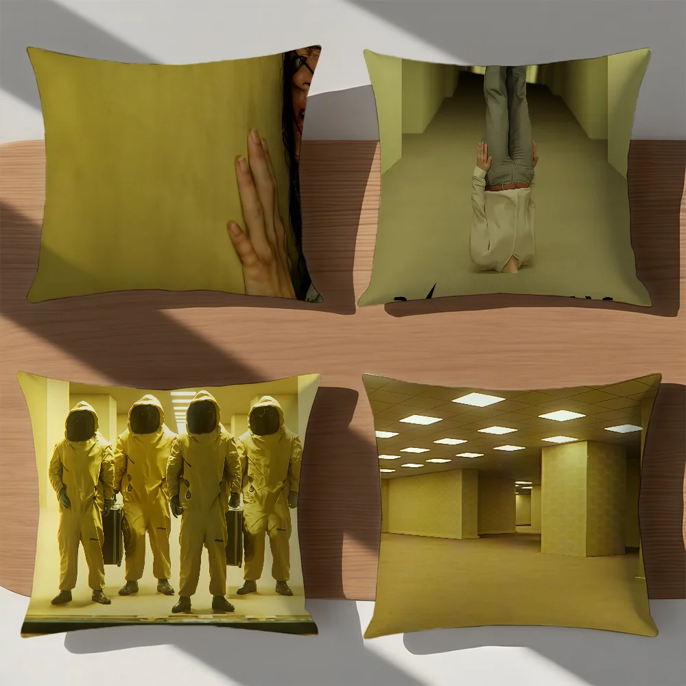 Psychological cushion cover Fashionable Film Style Comfortable sofa Bedroom Science Fiction Personalized B-Backrooms Decoration