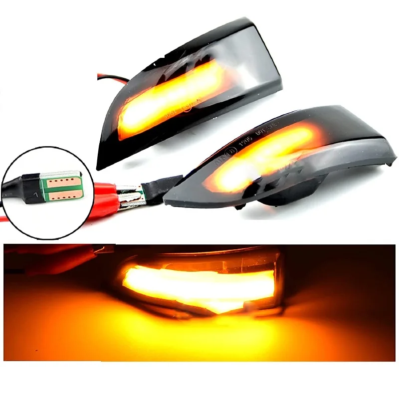 2PCS For Renault Megane 3 MK3 III RS 2008 2009 2010-2016 Dynamic Blinker Indicator Mirror Turn Light Signal Car Accessories