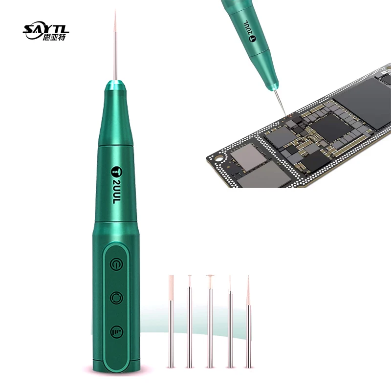 2uul polish pen Electric Chargeable grinding pen for iphone 12/13 LCD Screen IC Chip replacement polished protection Stencil