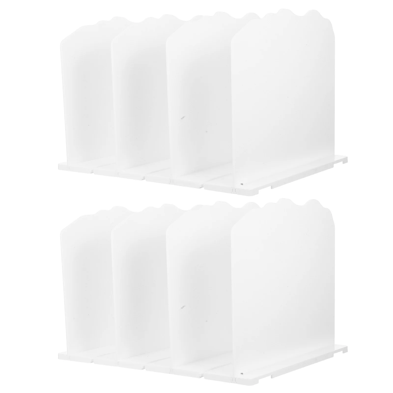 

2Pcs Handbag Storage Rack Wavy Closet ganizer Multifunctional Wardrobe Cupboard Dividers Plastic Shelves Interlocking