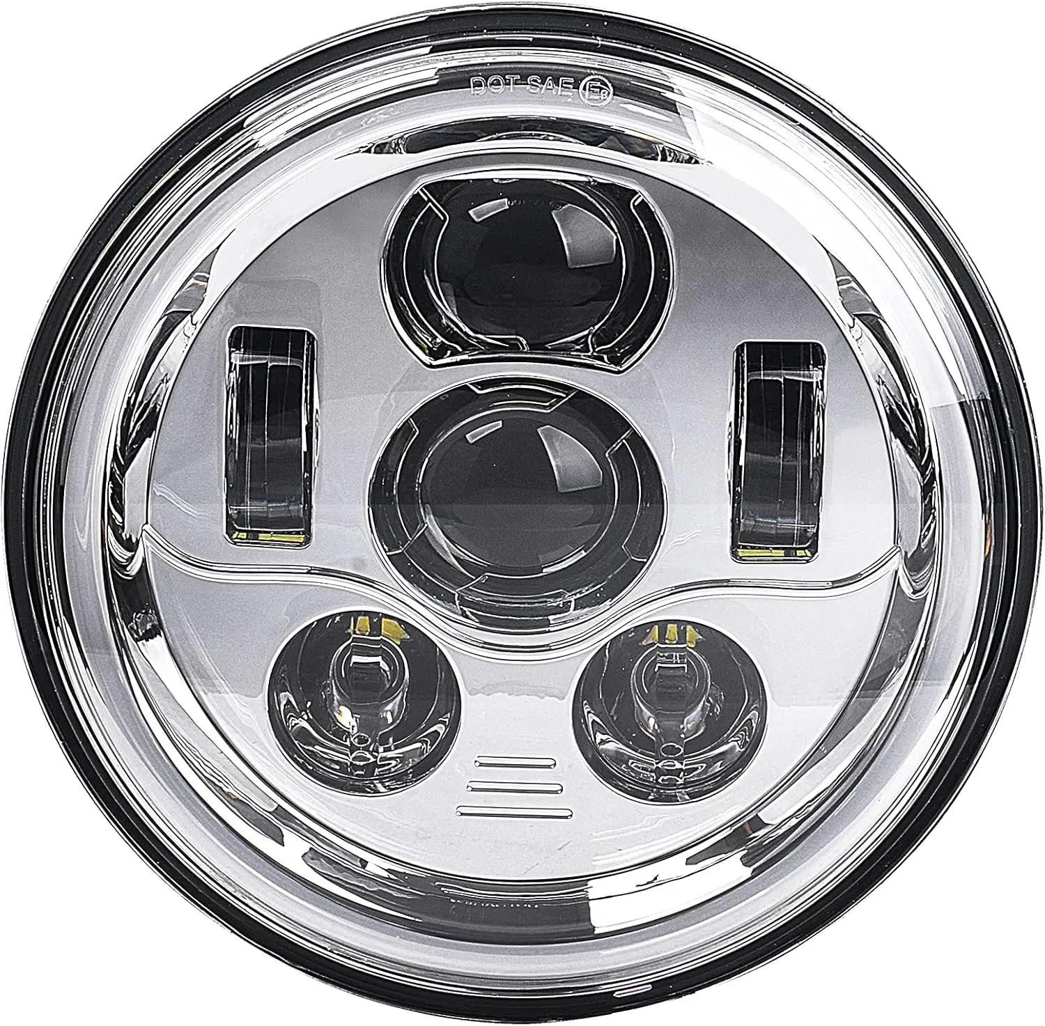 

7 Inch LED Motorcycle Headlight Compatible with Harley Davidson Street Glide Road King Electra Glide Fat Boy Heritage Softail De