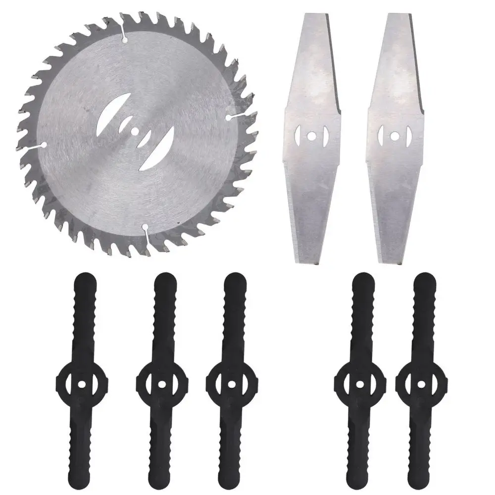 24V Weed Trimmer Replacement Blades Carbide Tipped Alloy Steel Weed Eater Saw Blade Attachments Adjustable Round Shape