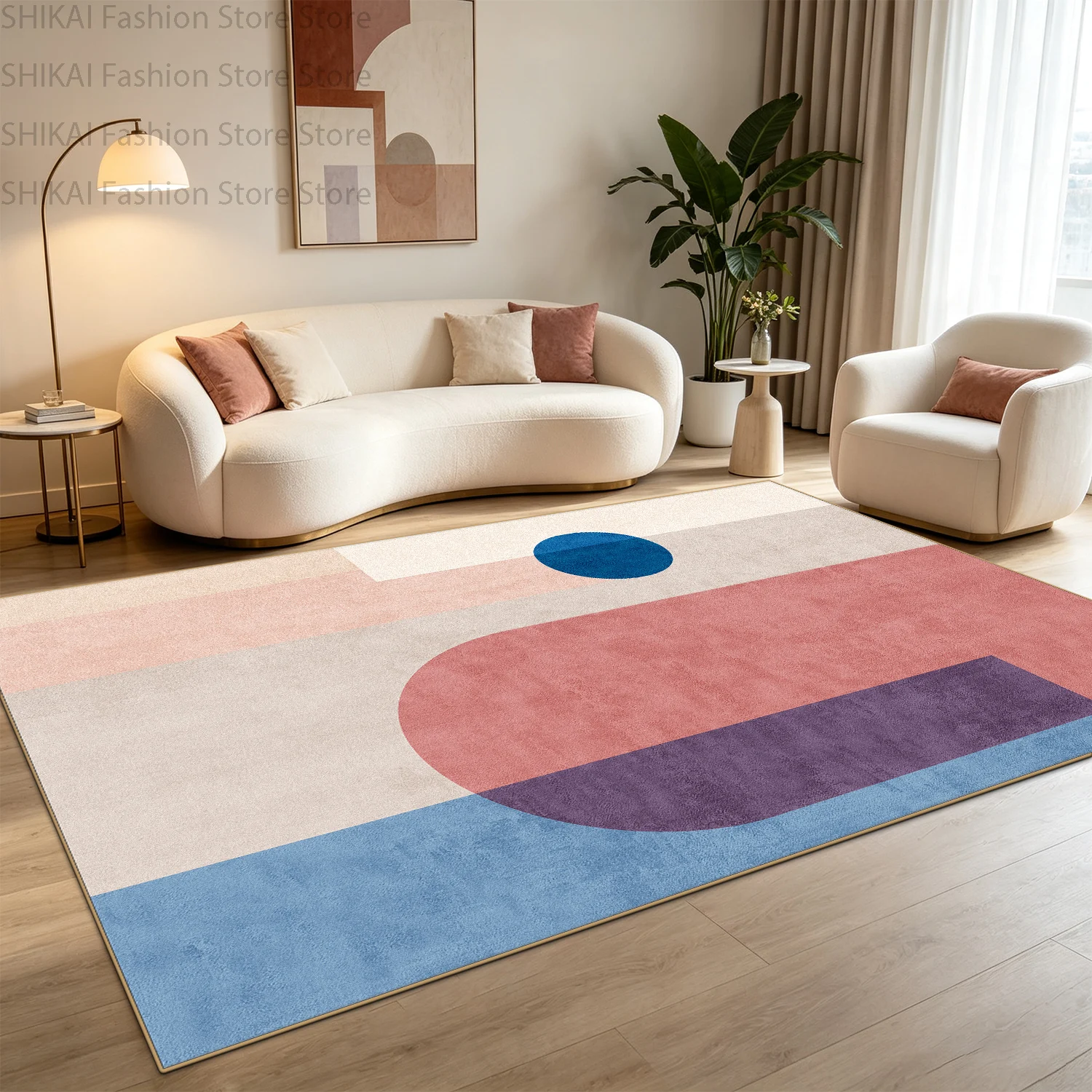 سجادة غرفة معيشة هندسية بألوان - مراجعة Gaming Accessories For Table وسعره