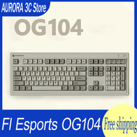 Fl Esports OG104 OG87 Mechanical Keyboard In Stock Hot-Swap 3Mode 2.4G/Bluetooth custom Keyboard  PBT PC Gaming Keyboards Gift