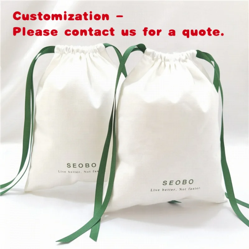 

Изготовленный на заказ холщовый хлопковый двойной чехол на шнурке, сумка для обуви, пылезащитный мешок на шнурке