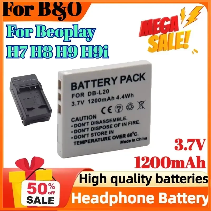 

3.7V 1200mAh For B&O Beoplay H7 H8 H9 H9i Headphone Battery PLB-103 For Bang Olufs H7 H9 AW19 H9iRIMOWA Battery Board