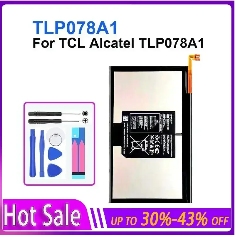 

Tablet Battery 8000mAh For TCL Alcatel TLP078A1 TLP078A1 replaceable portable batteries + tracking number warranty