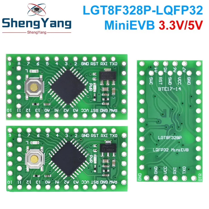 TZT LGT8F328P LQFP32 MiniEVB 3.3V / 5V Replaces Pro Mini ATMEGA328P Fully Compatible For Arduino USE HT42B534-1 Driver