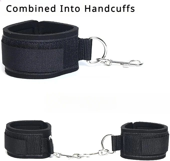 Restrain Bondage Set Padded Thigh Wrist Cuffs Sex Toy for Women Adjustable Handcuffs Straps Sexy Straps Tie Set Bondage SM Games