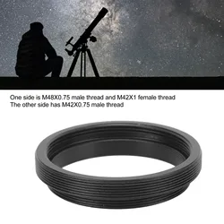 Telescope Adapter Ring T2 Male Thread to M48X0.75mm M42X1mm Female Thread Astronomical Telescope Adapter Telescope Adapter Ring
