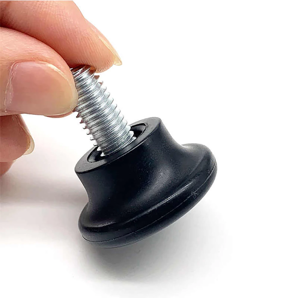4-30Pcs Plastic Adjustable Feet Pad Galvanized Screw M8 Table Chair Balck Leveling Foot Pad Furniture Leg Anti-shock Protection