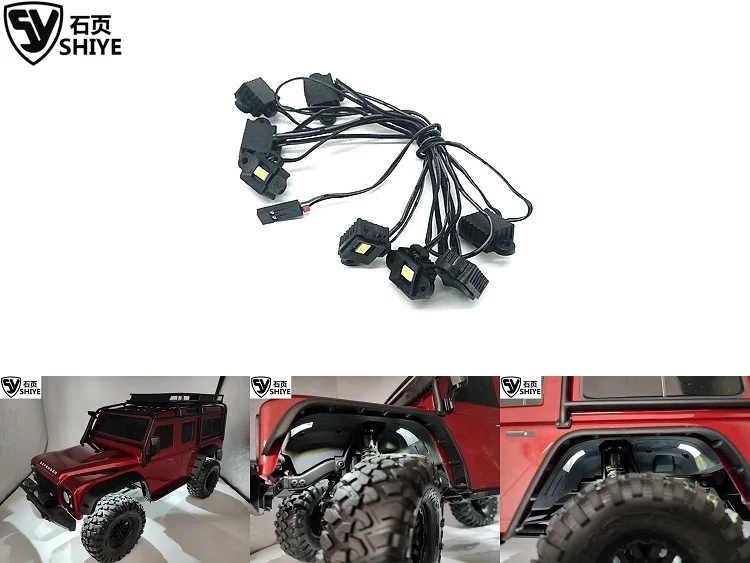 Pièces modifiées pour trx-6 g63 trx-4 Ford/Mustang/curiosity/g500 led passage de roue lampe passage de roue lampe