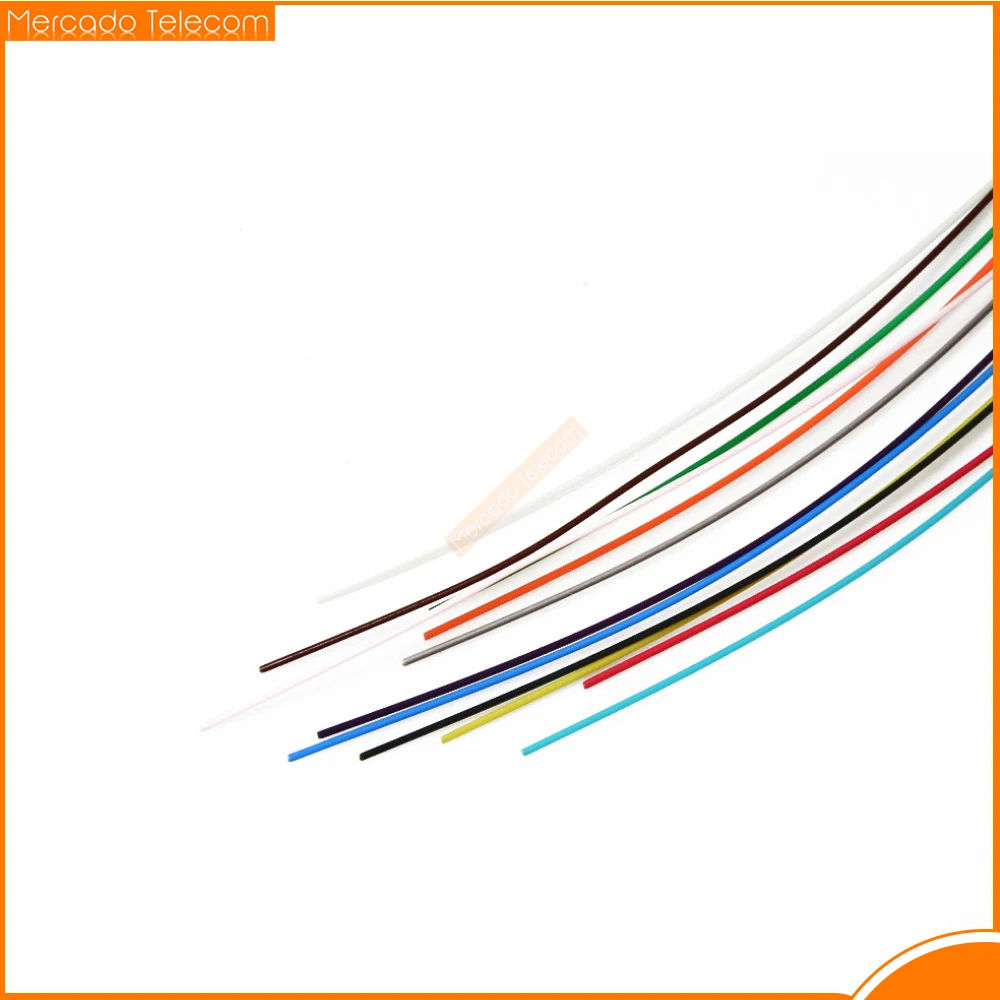 12 colors SC/UPC Single Mode fiber optic SM 9/125 pigtail PVC 0.9mm optical fiber cable ftth