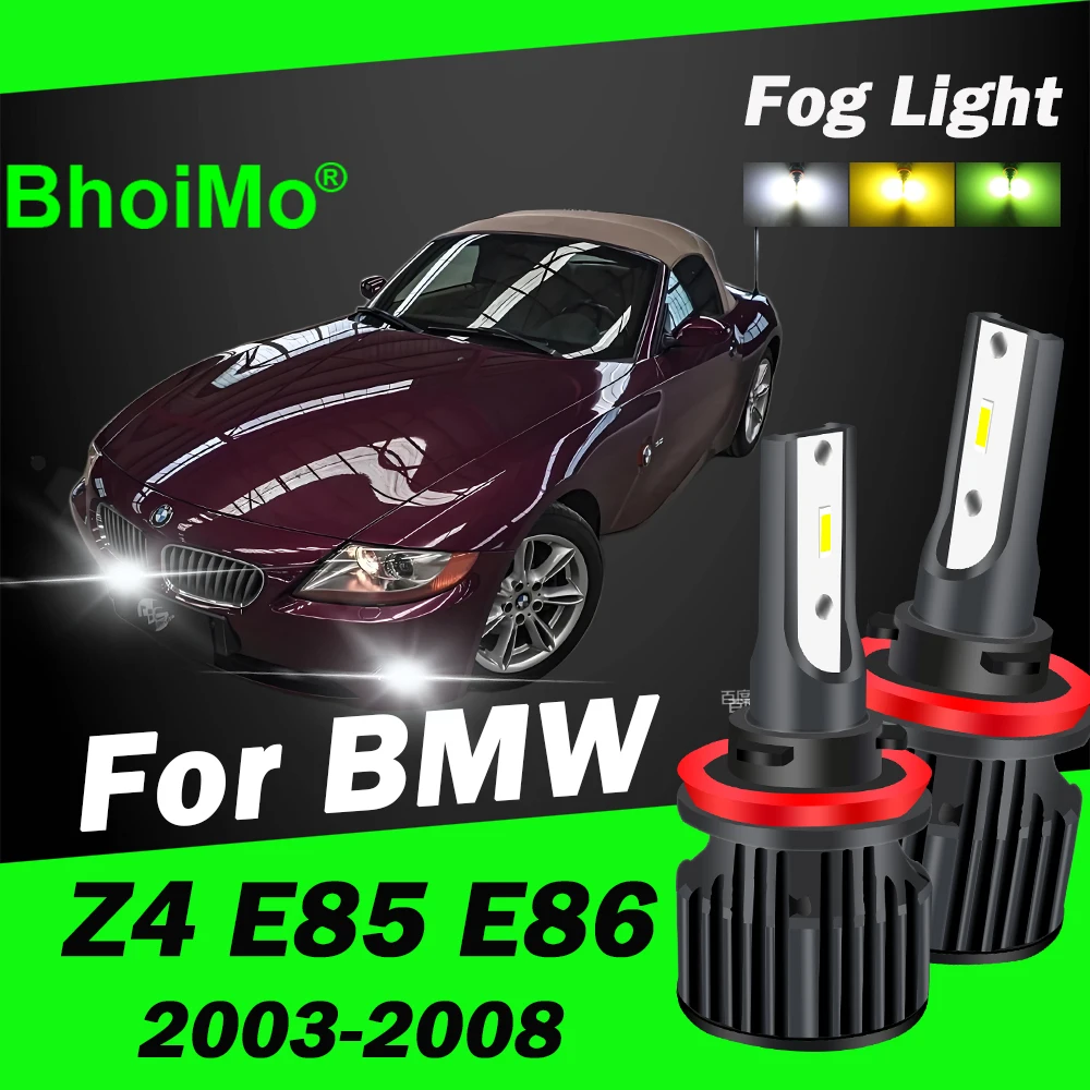 

BhoiMo For BMW Z4 E85 E86 Led Lamp Front Fog Light Bulb 2003 2004 2005 2006 2007 2008 Car Auto