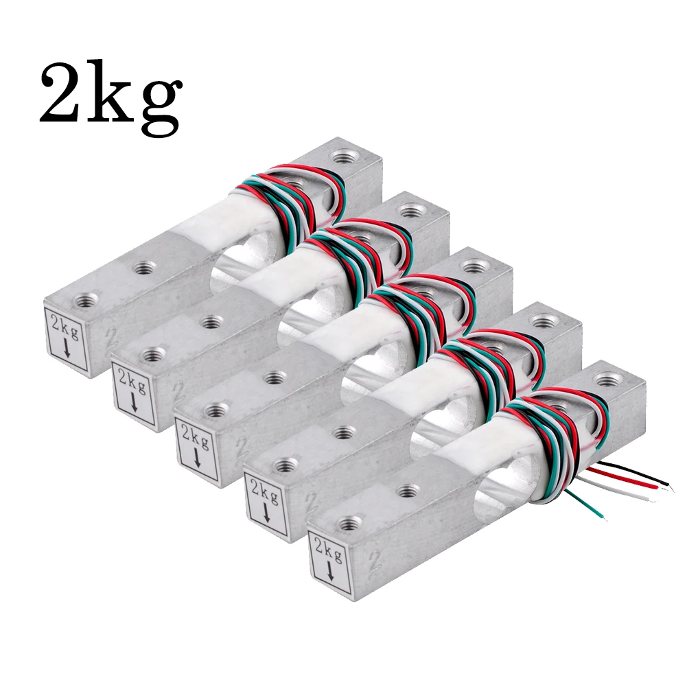 DIYmalls 5/10PCS 1kg 2kg 3kg 5kg 10kg 20kg Wägezelle Wägezelle Gewichtssensor Elektronische Waage Aluminiumlegierung Wiegesensor für HX711 AD 5