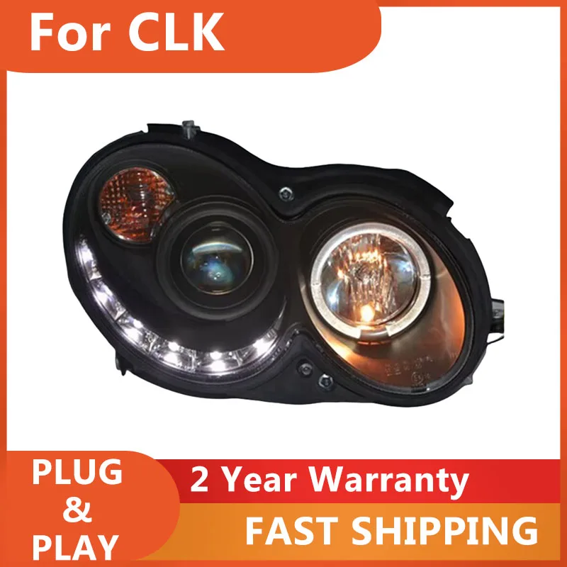 

KOWELL автомобильный Стайлинг для фар Mercedes-Benz CLK W209 CLK200 CLK240 CLK280 CLK350 2004-2009 DRL указатель поворота ближний дальний свет Pro
