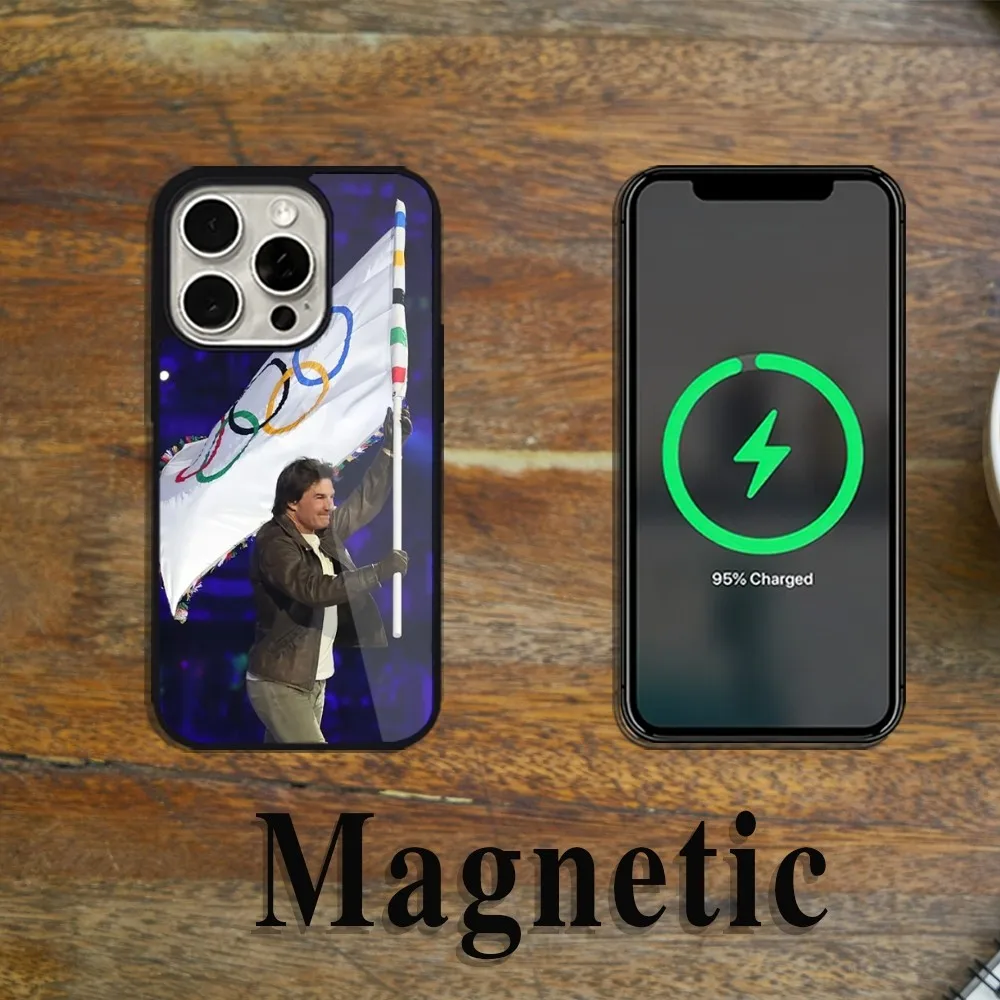 Thomas Cruise M-Mapother IV Phone Case Magsafe Magnetic For iPhone 11 12 13 14 15 Pro Max Plus Wireless Charging