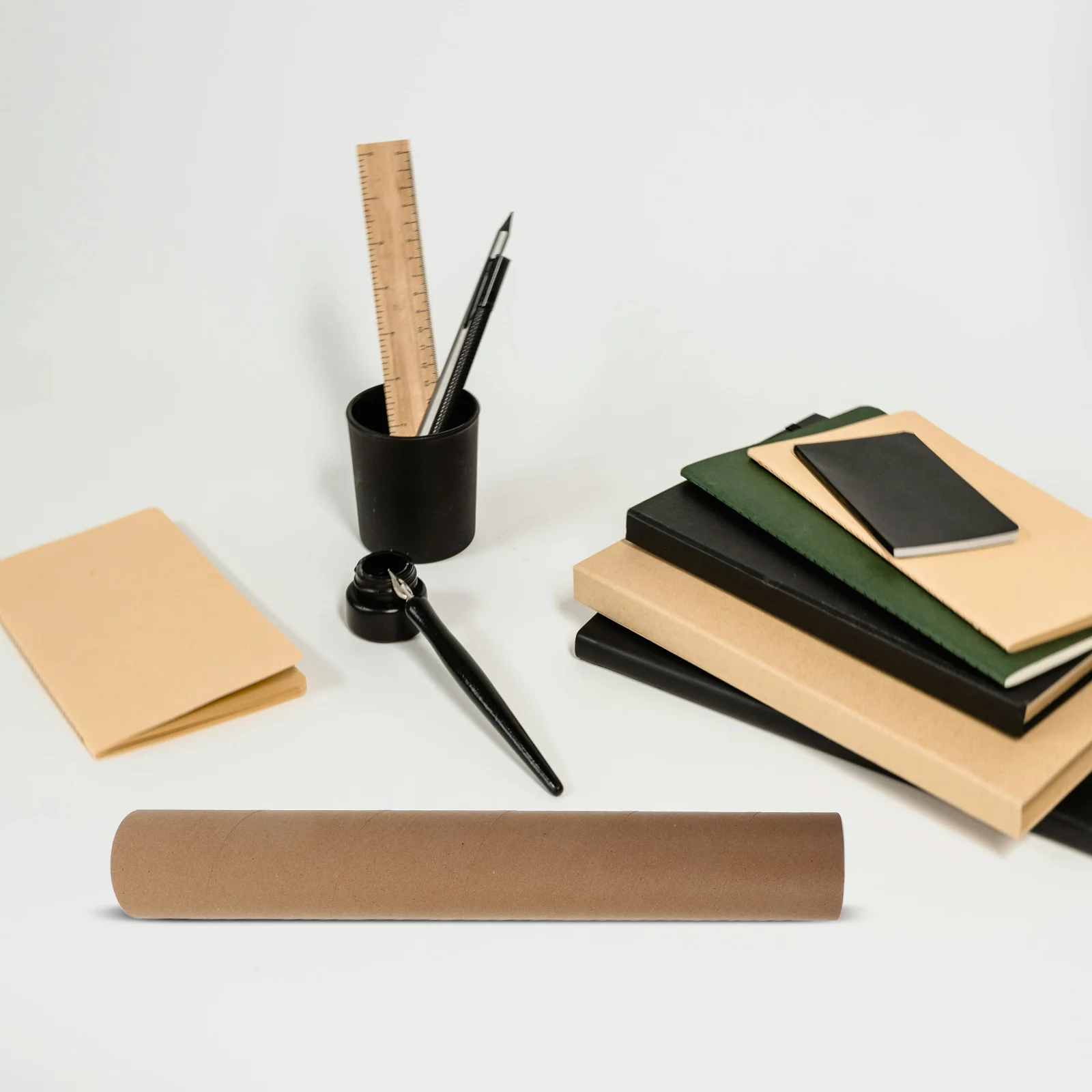 10 個ポスターチューブクラフト紙ラウンド郵送段ボール配送シリンダーキャップアートストレージポスターロール描画釣り竿