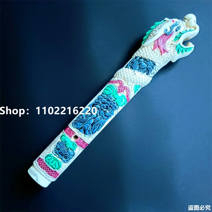 

High Quality Plastic Mateial Tsuka Handle Hilt For Real Japan Japanese Katana Samurai Sword Fittings New Carved Dragon Theme