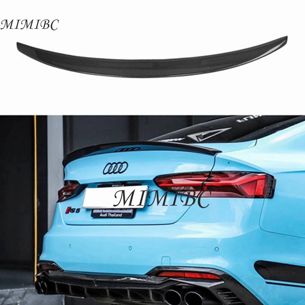 

FOR AUDI A5 S5 RS5 B9 Coupe 2Door S Style Carbon fiber Rear Spoiler Trunk wing 2016-2023 FRP Forged carbon