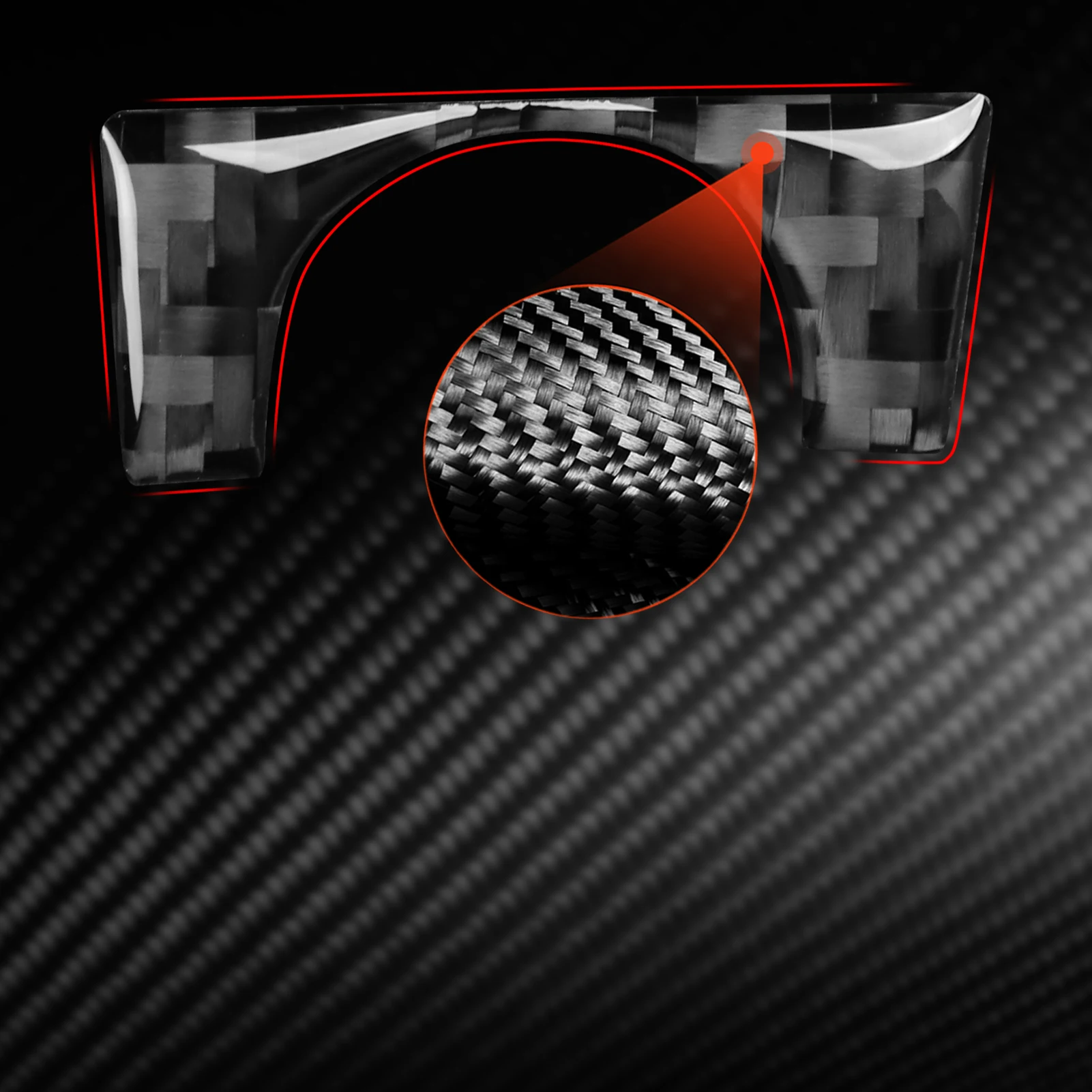 ألياف الكربون الحقيقية اكسسوارات السيارات مركز زر غطاء الكسوة ملصق لينة لتويوتا كامري XV70 2018 2019 2020 2021 2022 2023 2024