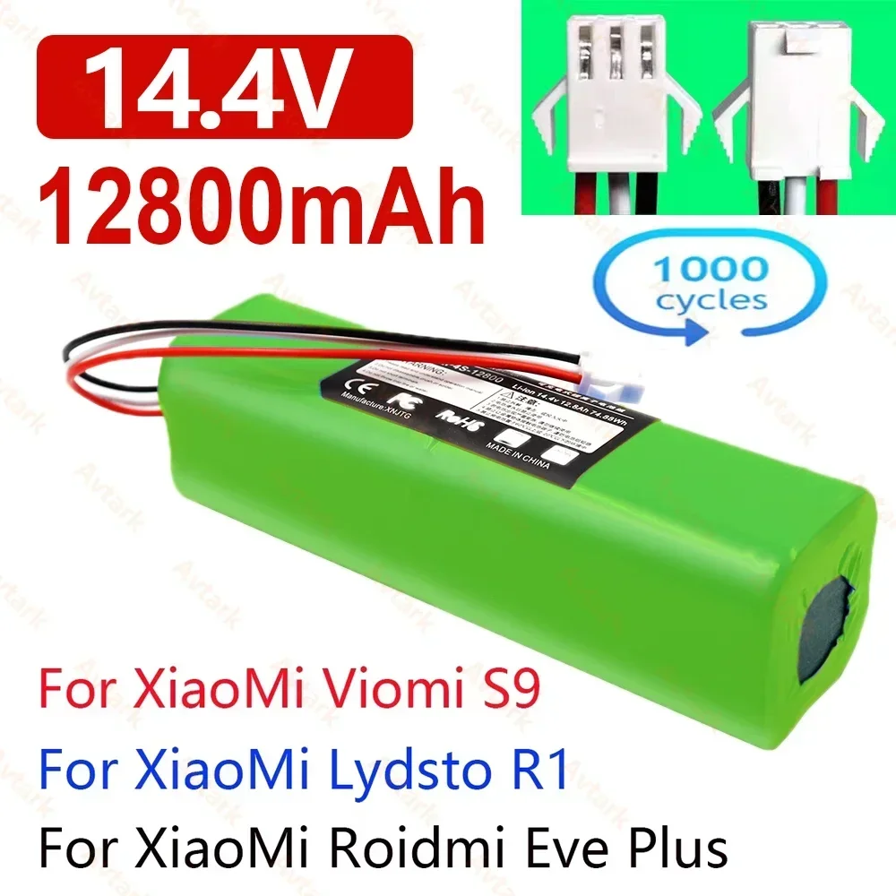 Original for XiaoMi Lydsto R1 Rechargeable Li-ion Battery Robot Vacuum Cleaner R1 Battery Pack with Capacity 12800mAh