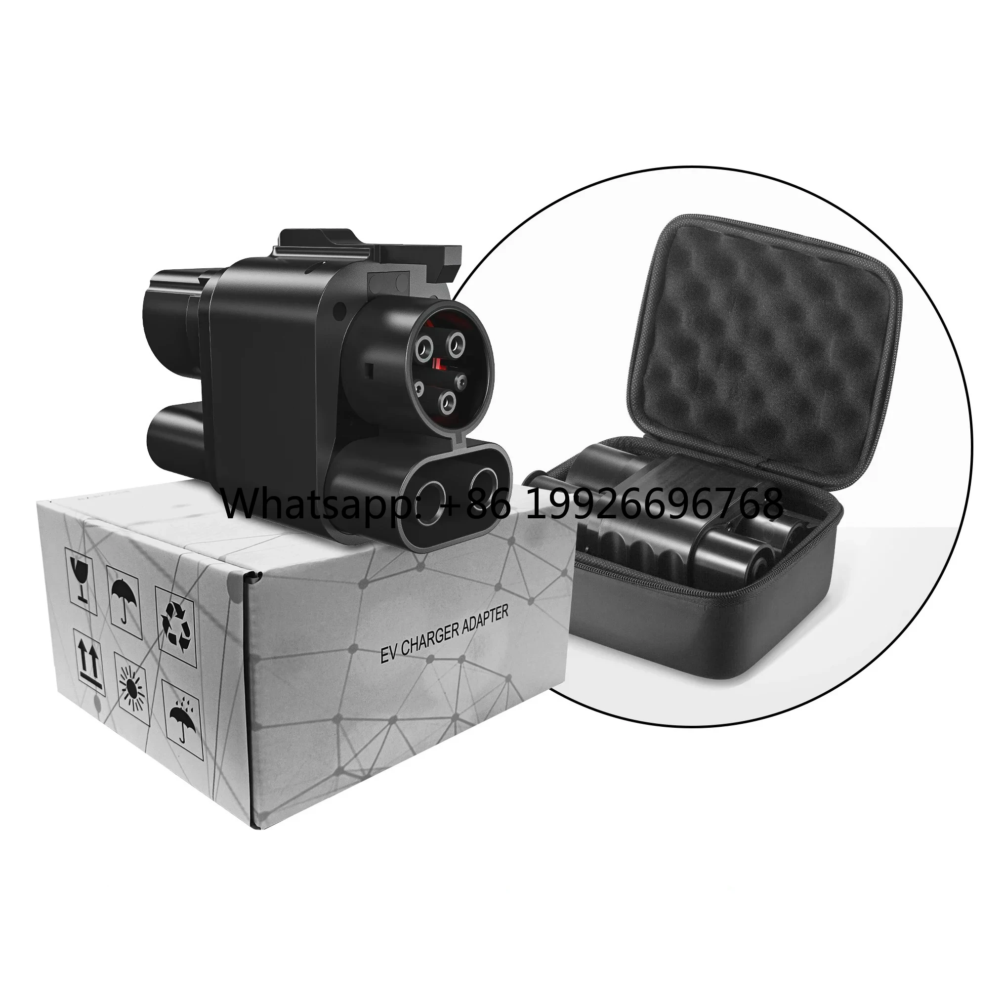 

Адаптер для зарядки электромобилей Feyree: CCS2 на CCS1, AC+DC, 250 кВт, для станций быстрой зарядки