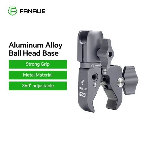 FANAUE-soporte para teléfono móvil de motocicleta, abrazadera para manillar, Base de cabeza de bola, cámara deportiva, desmontaje rápido, antirrobo