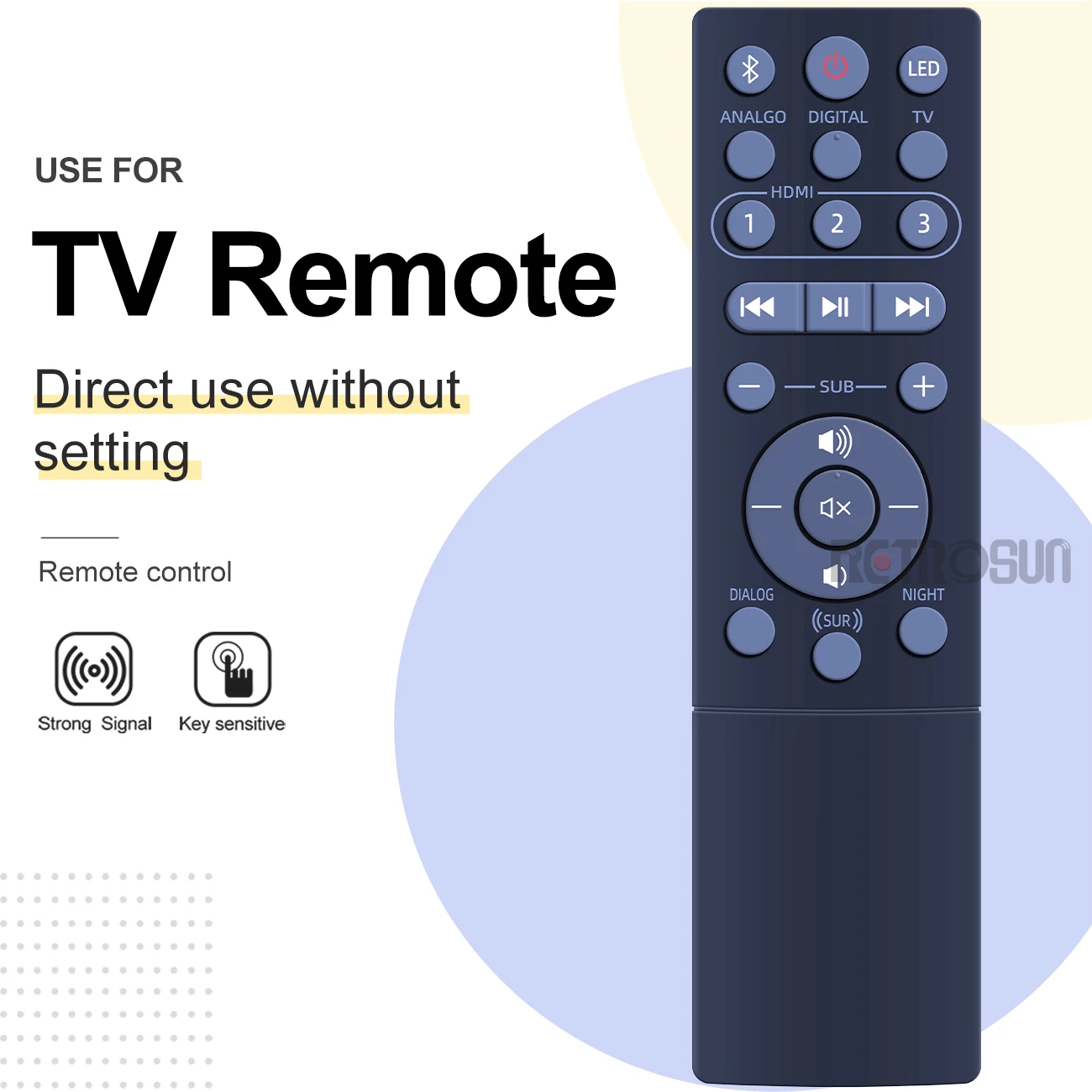 1063117 RSB-11ควบคุมระยะไกลสำหรับ Klipsch ระบบแถบเสียง RSB-14 1063120 RSB11 RSB14ใหม่