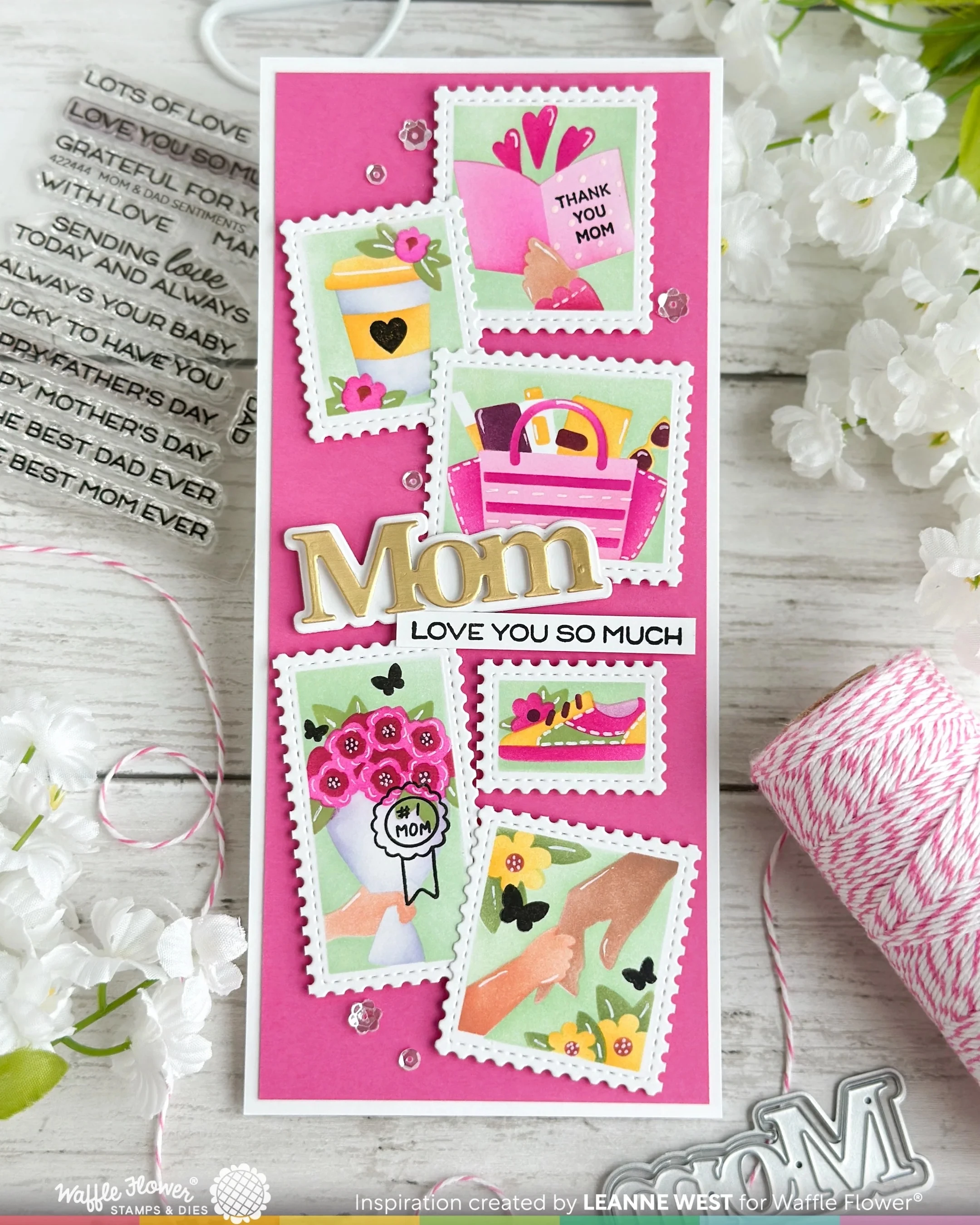 Mother and Father Clear Stamps and Postage Layer Stencils DIY Scrapbooking Handmade Greeting Cards  Decor