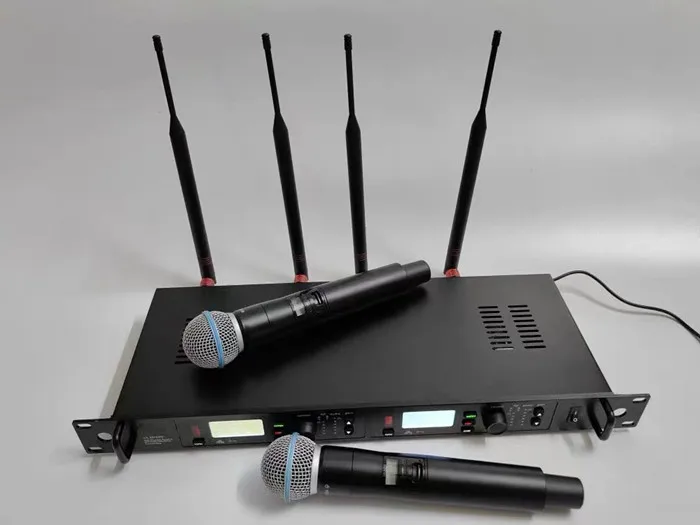 

ULXD24D True Diversity concert uhf dynamic mic performance stage audio dual mic wireless microphone Cordless mic professional
