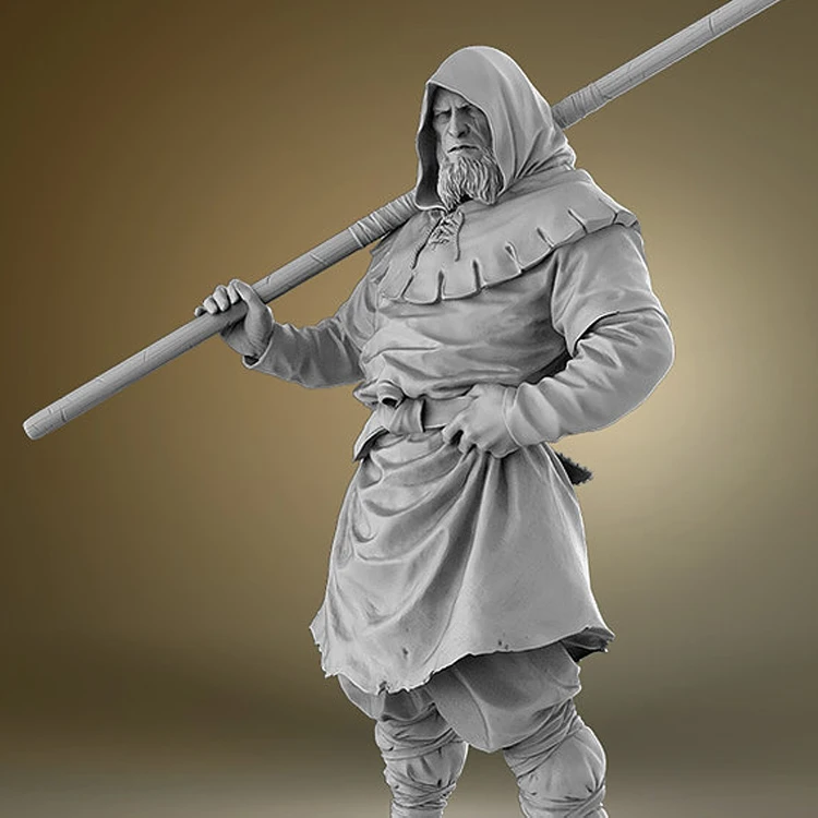 1/24 Little John (figure 75mm) Contains 2 heads, Resin Model Figura GK, Unassembled and unpainted kit