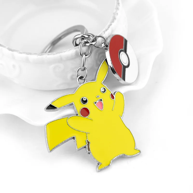 Pokemon Keychain Anime Figures Kawaii Pikachu Cartoon Key Chain Toy Accessories Kids Aldult Charm Birthday Gift