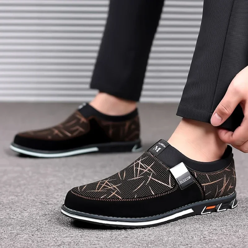 Luxury Men Leather Shoes Business Casual Shoes for Men Classic Office Formal Party Shoes Fashion Slip-On Loafers Male Moccasins