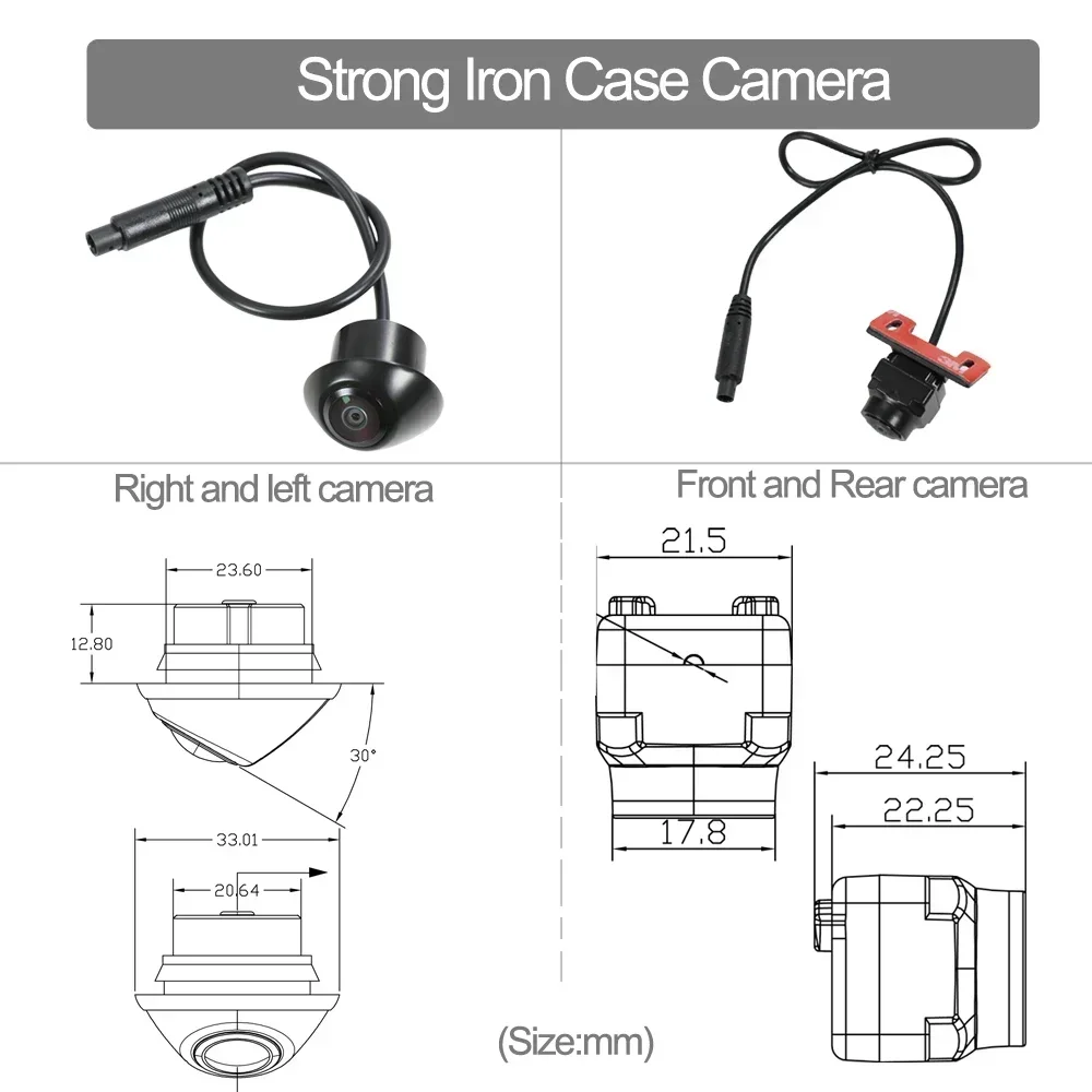TEENRAM Car AI 360 Panoramic 3D Bird View camera car system Surround Around View 1080P DVR