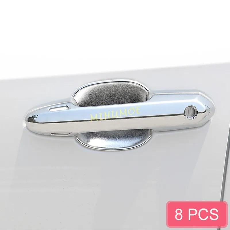 For 2019-2024 Toyota RAV4 Suzuki Across ABS Chrome Car Exterior Door Handle Trim Cap+Bowl Covers Decoration