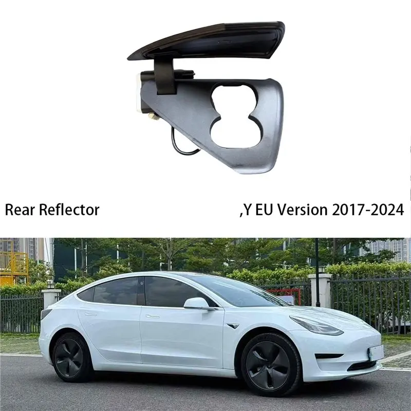 A33K-Car Rear Left Side Reflector With Charge Port 1505514-00-D For TESLA MODEL 3/Y EU Version 2017-2024