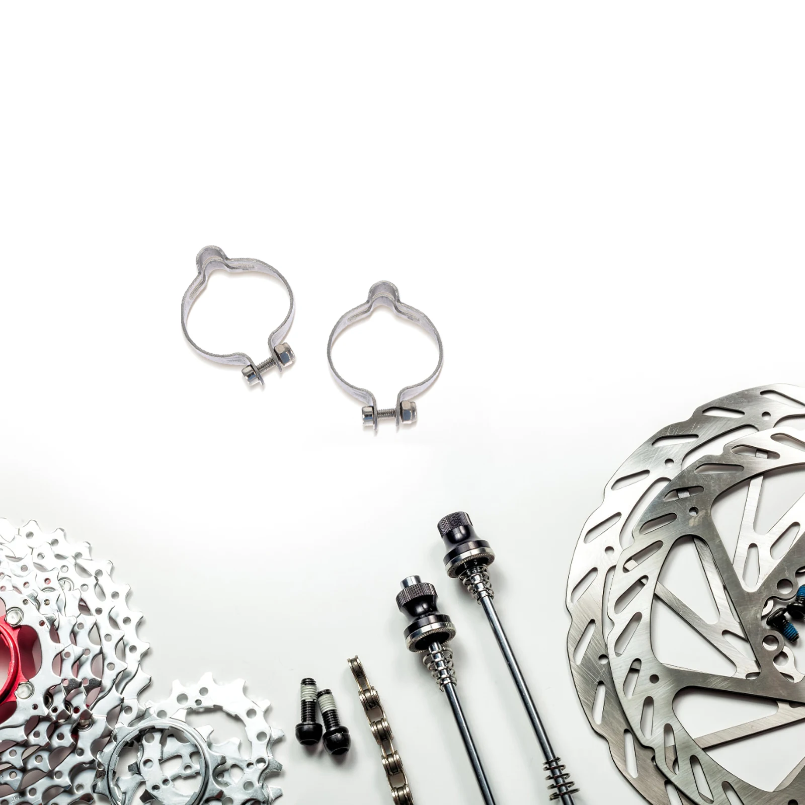 

2pcs Steel Wire Holders Durable Brake Shifter Line Clips Wear-Resistant Cable Fixed Clips Shifter Lines Fixing Tool Bike