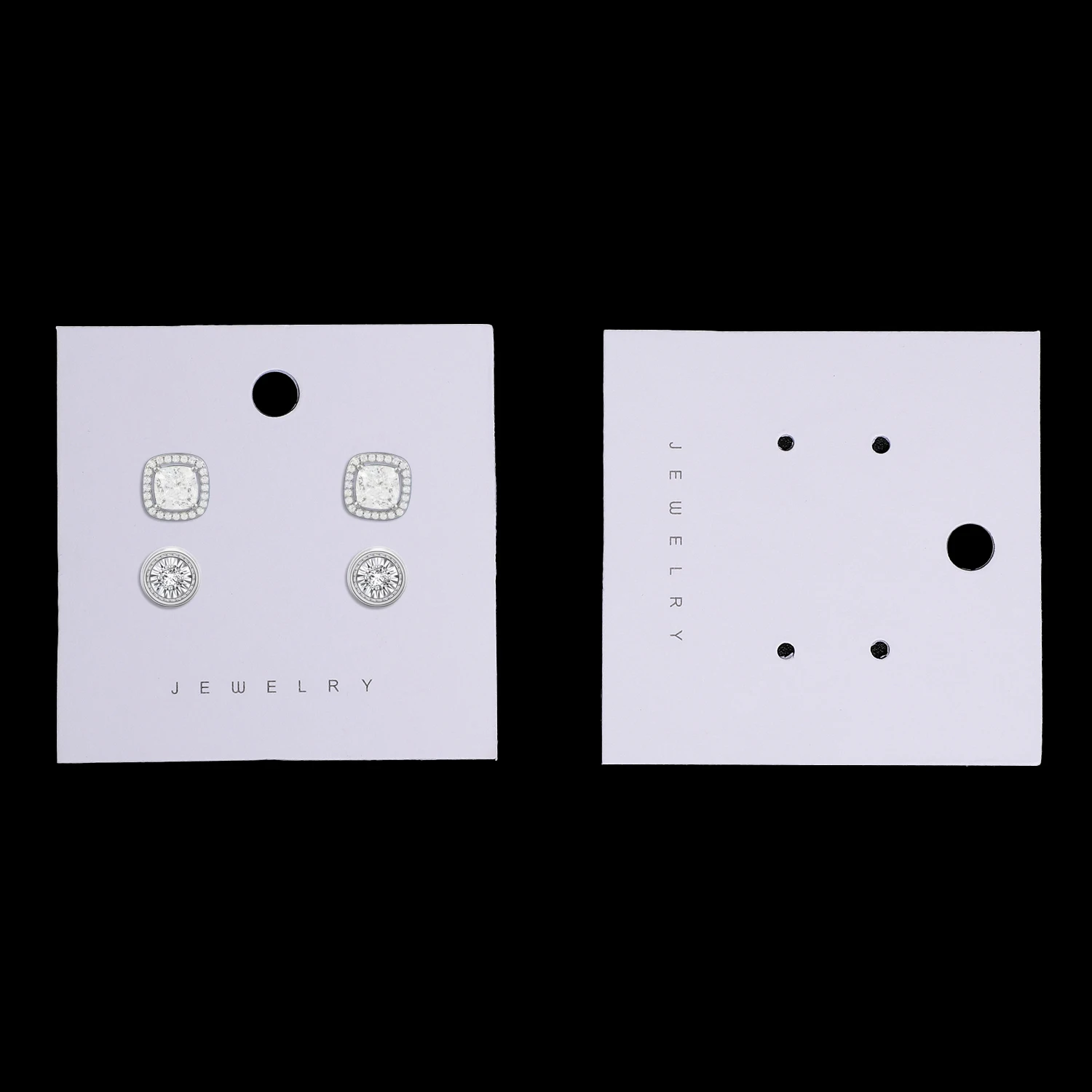 50/30pcs Multiple Sizes Jewelry Earring Necklace Plastic Cards Earring Stud Organizer Holder Hanging Display Card Studs Holder