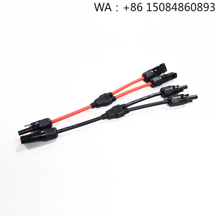 1000V Male Female Solar Y Branch Connector, Shunt PV Cable Plug, parallel connection accessory for solar energy panel array comb