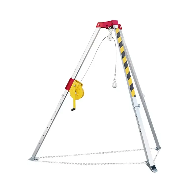 CE Certified Aluminum Emergency Rescue Tripod Safety Equipment for Industrial Use High Strength Portable Fall Protection Gear