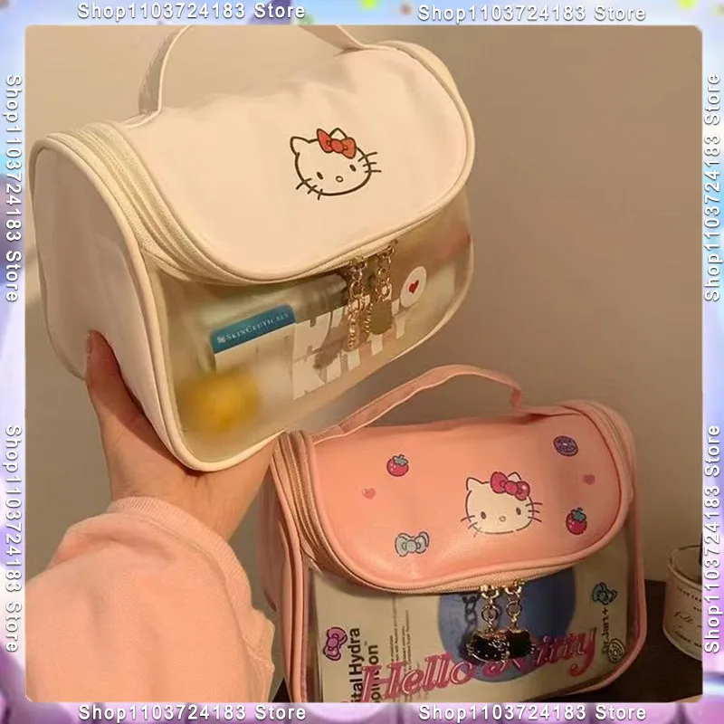 New Cute Kitty Cat Makeup Bag With High Appearance Portable And Large Capacity For Travel Washing Skincare And Storage Bag