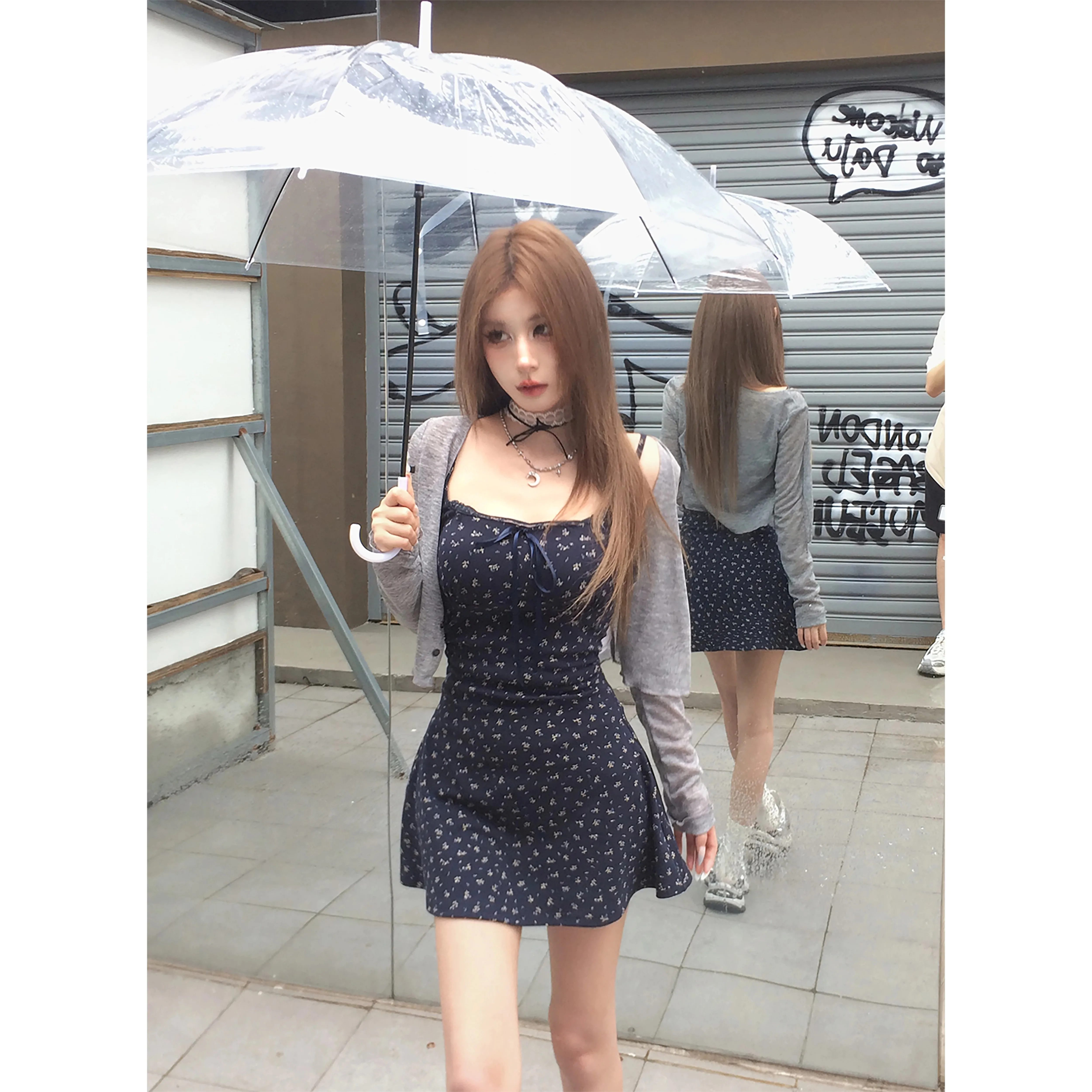 Kleider, ärmellos, für Damen, niedlich, Party, Herbst, Cordmischung, kariert, breites Revers, Grenzen, ländliche Freizeit, adrette, literarisch, einzigartig, würzig