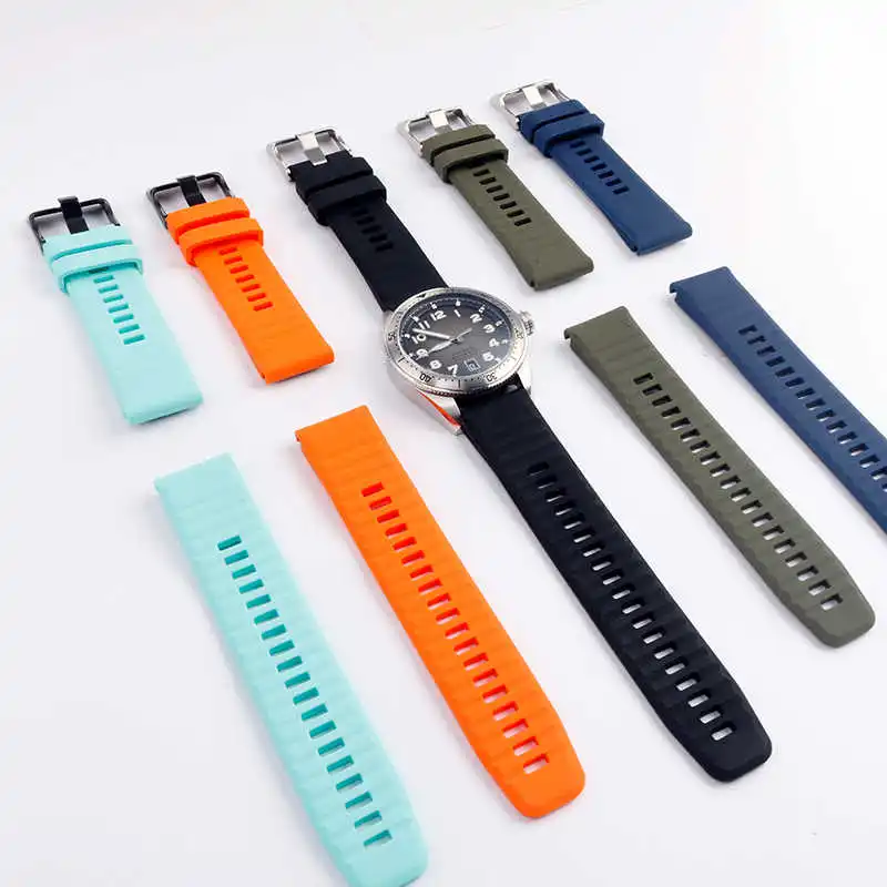 For TAG Heuer watches with Heuer legendary Autavia intelligent sports silicone quick release interface soft rubber men's strap - view 5